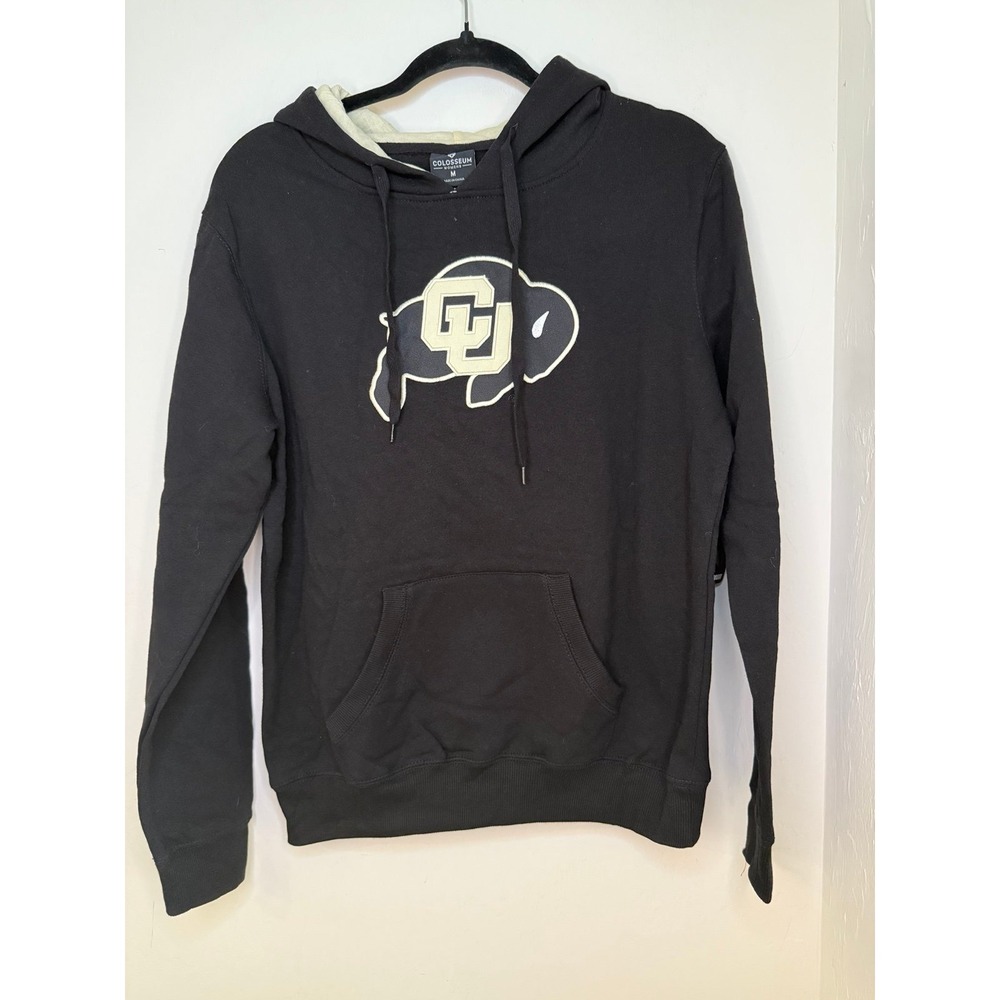 Colorado Buffaloes Women's Colosseum Black Pullover Hoodie Size Medium NWT